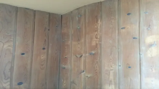 how to lighten knotty pine paneling
