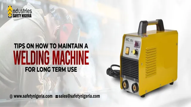 how to maintain welding machine