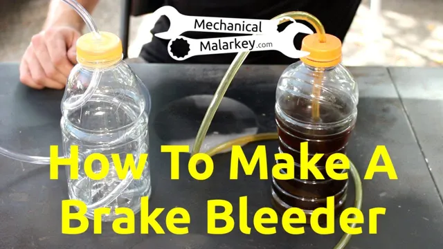 how to make a one man brake bleeder