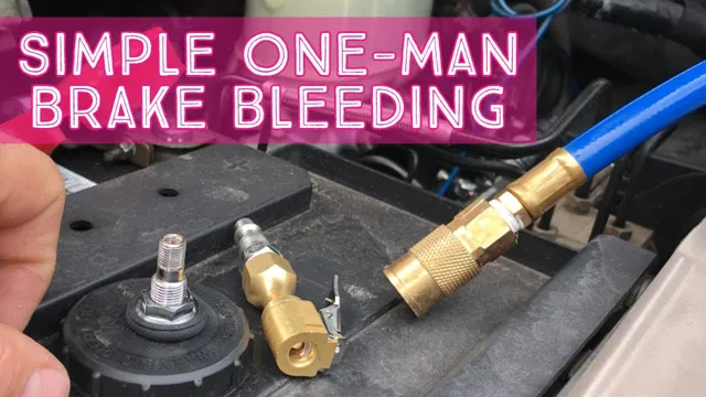 how to make a pressure brake bleeder