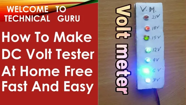 how to make voltage tester