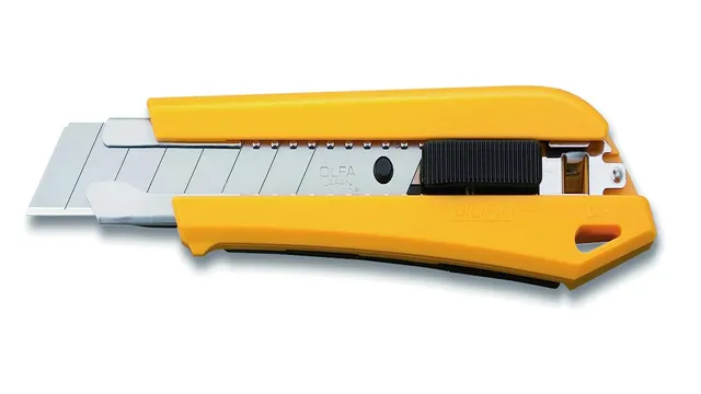 how to open stanley utility knife