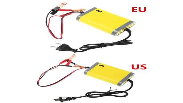 how to plug in a car battery charger