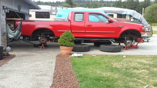 how to put a truck on jack stands