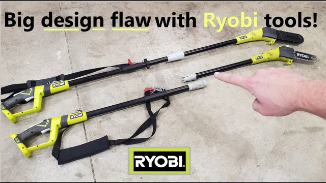 how to put chain back on ryobi pole saw