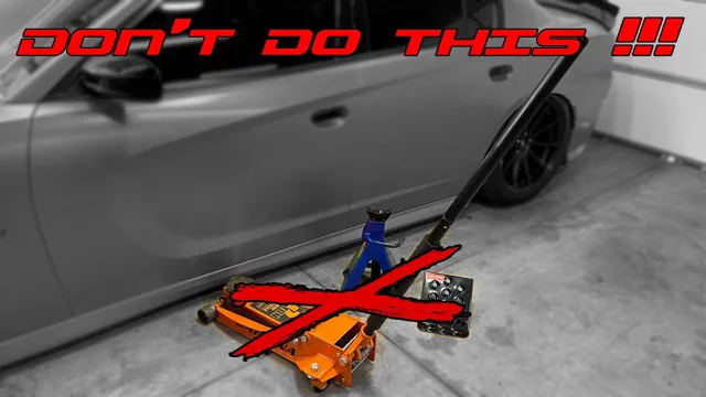 how to put dodge charger on jack stands
