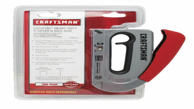 how to put staples in a craftsman staple gun