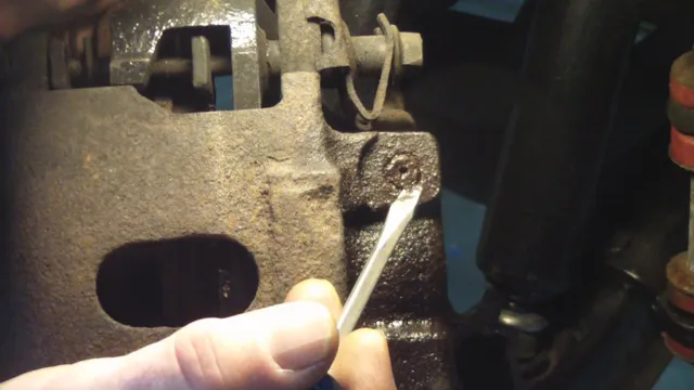 how to remove a broken brake bleeder screw