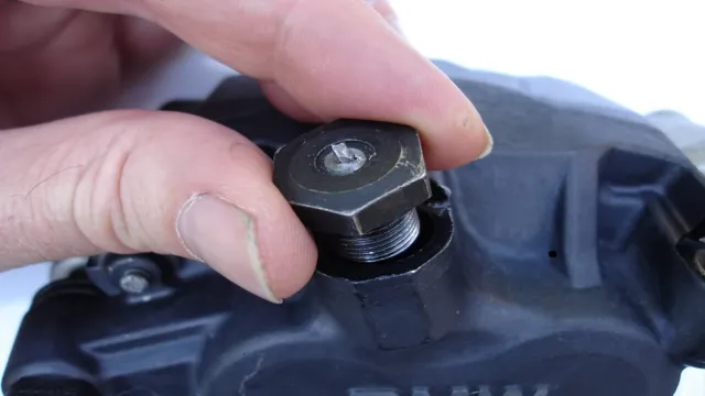 how to remove a broken brake bleeder valve