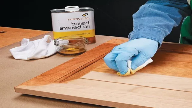 how to remove linseed oil from wood