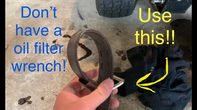 how to remove oil filter without oil filter wrench