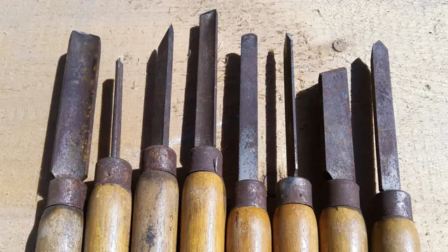 how to remove rust from chisels