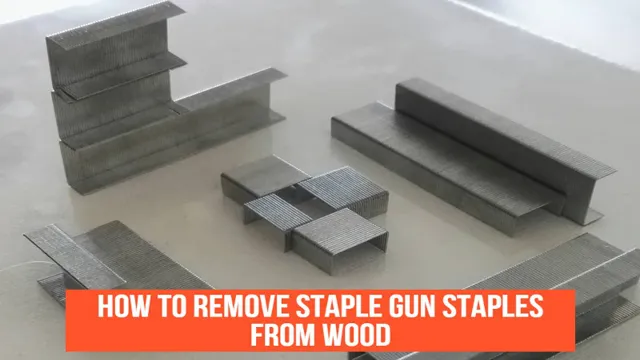 how to remove staple gun staples from wall