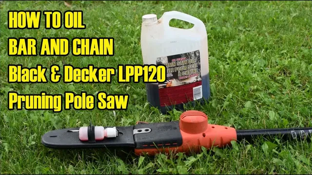 how to replace chain on black and decker pole saw