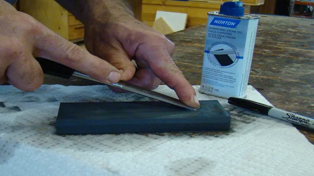 how to sharpen chisels on a stone