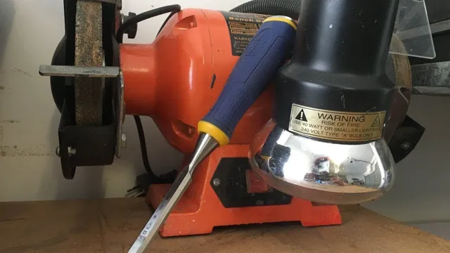 how to sharpen chisels with bench grinder
