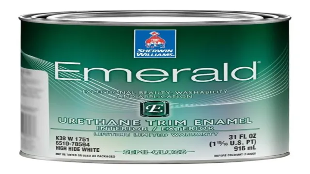 how to spray emerald urethane trim enamel