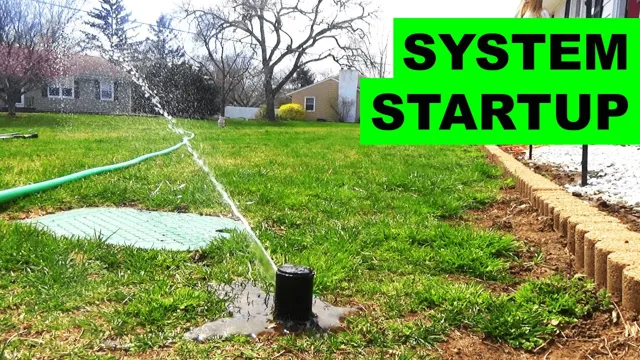 how to start up my sprinkler system
