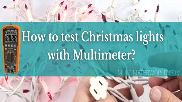 how to test christmas lights with a voltage tester