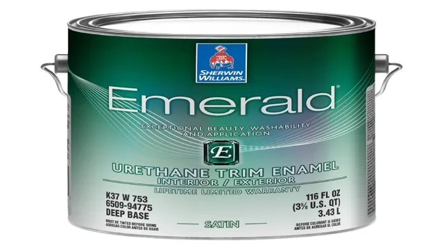 how to thin emerald urethane trim enamel