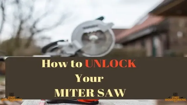 how to unlock metabo miter saw