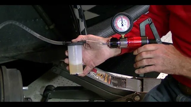 how to use a brake bleeder vacuum pump