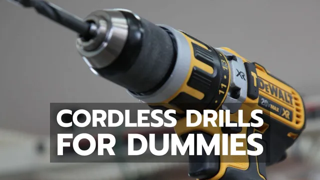 how to use a cordless drill for dummies