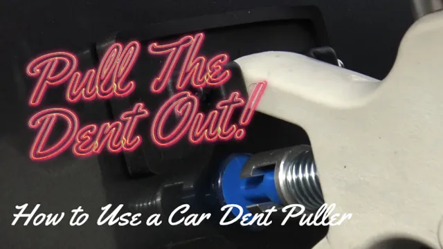 how to use dent puller on car