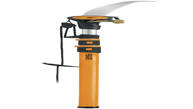 how to use fiskars chain drive extendable pole saw