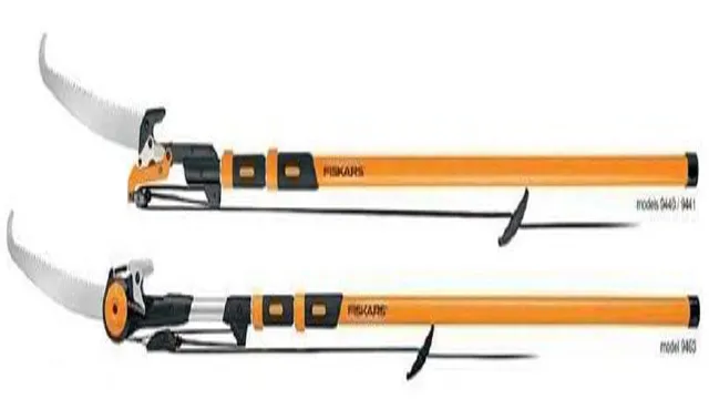 how to use fiskars extendable pole saw & pruner