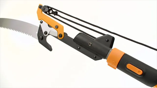 how to use fiskars pole saw and pruner