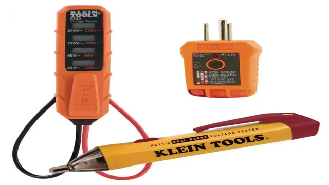 how to use klein et45 voltage tester