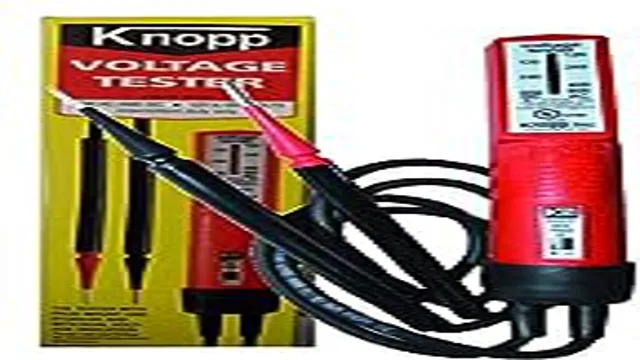 how to use knopp voltage tester
