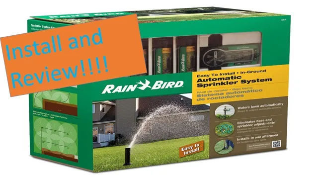 how to use rainbird sprinkler system