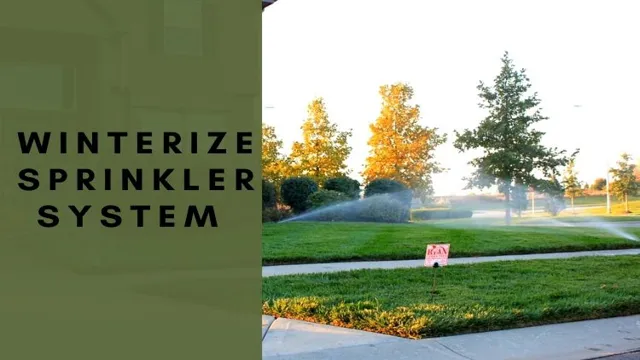 how to winterize rain bird sprinkler system