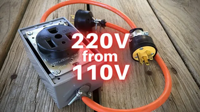 how to wire 110 off of 220