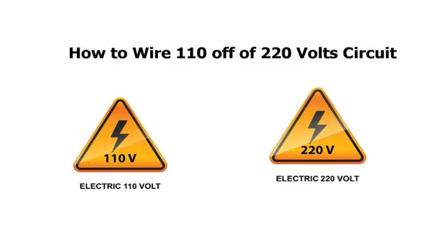 how to wire 110 off of 220