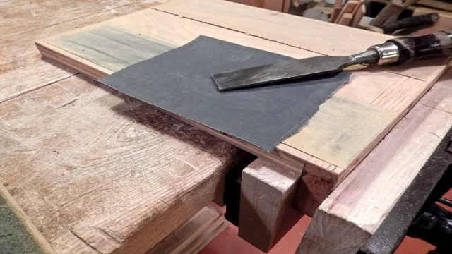 what grit sandpaper for sharpening chisels
