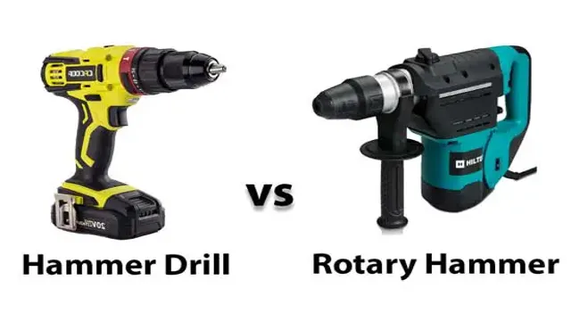 what is the difference between rotary hammer and hammer drill