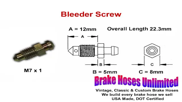 what size are brake bleeder screws