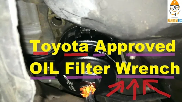 what size oil filter wrench for 2017 toyota tacoma