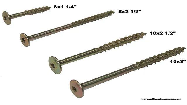 what size screws for hanging cabinets