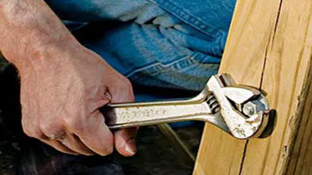 when using an adjustable wrench the first step is to