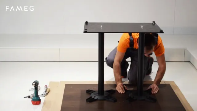 where to place table legs for stability